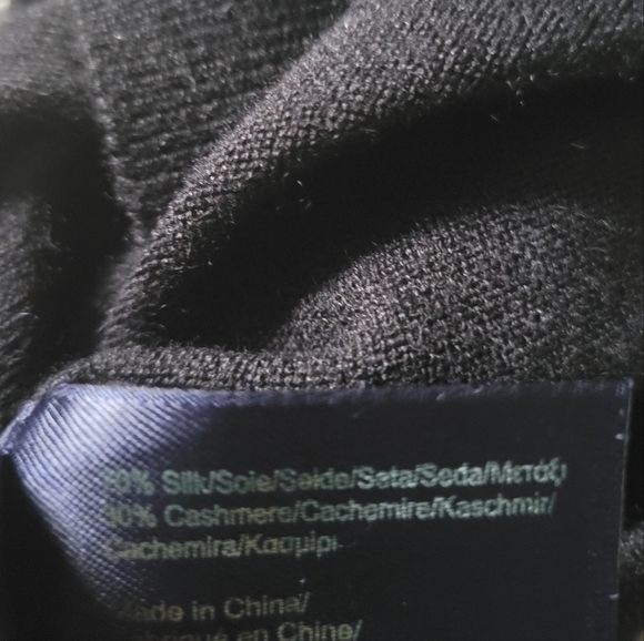 Brooks Brothers Silk & Cashmere blend black sweater  Size Small - Picture 5 of 5